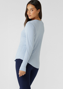Camiseta de Manga Larga para Mujer, Color Sólido, Corte Ajustado, Estilo Casual, Básica, a la Moda - Product Image 5