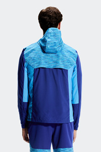 Men's Hooded Windbreaker <b>Hoodie</b> And Short Color Block Full Zip Lightweight Outdoor <b>Running</b> Hiking Sportswear Premium Men Outfit - Product Image 2