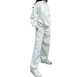 Vêtements de rue décontractés à manches longues en polaire de coton Chiffres à épaules tombantes respirants Sweats à capuche écologiques tricotés poids lourds - Product Image 4