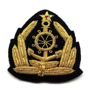 Wholesale Custom Full Bullion Embroidery Nonwoven Felt Flag Badge Patch Sequins Nickel-Free for Clothing Cheap Price High - Product Image 1