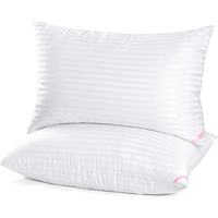 Oreillers de lit modernes de haute qualité, antibactériens, ignifuges, hypoallergéniques, avec garnissage 100 % coton blanc, vente en gros