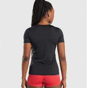 Women's Tee Custom Printed Solid <b>T</b>-<b>Shirts</b> Breathable Quick Dry Cotton Polyester Plus Size Short Length Casual Summer OEM service - Product Image 3