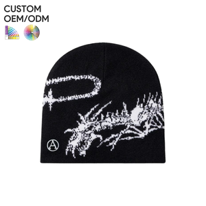 Mens casual <b>beanie</b> hat cotton knitted minimalist style custom logo OEM ODM support for brand customization - Product Image 6