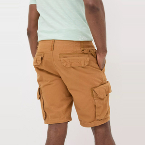 Shorts cargo en toile 100% coton pour homme, style streetwear, multi-poches, camouflage, logo personnalisé, impression personnalisée - Product Image 3