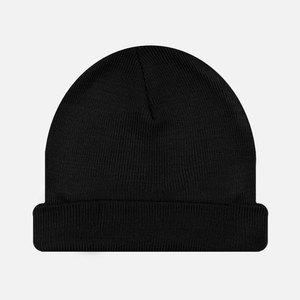 High Quality 100% <b>Wool</b> Knitted <b>Beanies</b> for Men and Women Custom Logo Printing Low MOQ Hot Sale New Common - Product Image 1