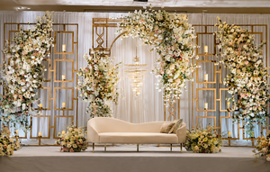 Supports muraux pour bougies en métal, style boîte moderne, luxe simple, pour la décoration de scène de mariage et d'événements, avec taille et couleur personnalisables - Product Image 5
