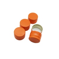 Bouchons en aluminium antivol de petite taille de 18mm 20mm 24mm pour mini emballage cosmétique en verre couleur personnalisée avec logo