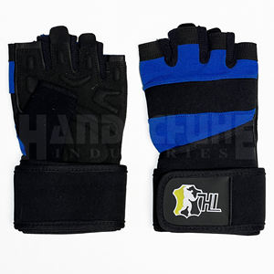 Gants de sport demi-doigts personnalisés avec logo, sangle de poignet réglable, unisexe, pour fitness, musculation, haltérophilie, durables - Product Image 3