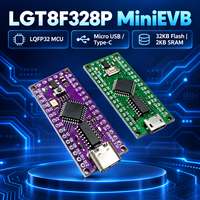 Carte de développement de microcontrôleur LGT8F328P LQFP32 MiniEVB avec module Micro USB Type-C pour prototypage de capteurs – Vente en gros