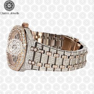 Montre de luxe Charm Jewells en acier inoxydable, boîtier carré de 40 mm, cadran ajouré, mouvement mécanique analogique, bracelet de mode pour homme, automatique - Product Image 3
