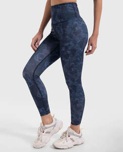 Mallas personalizadas sin costuras para mujer, mallas deportivas de entrenamiento para correr, pantalones sólidos de Yoga para mujer, mallas de Spandex/nailon - Product Image 4