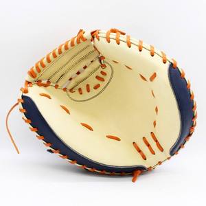 Custom Professional Catcher's Mitt Leather Baseball Glove for Adult Youth Durable Training Softball Catchers Gloves Tan - Product Image 3