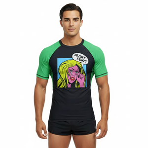 Maillot de compression de sport MMA Karaté à manches courtes pour homme, en polyester et élasthanne 200 GSM, ajusté - Product Image 5