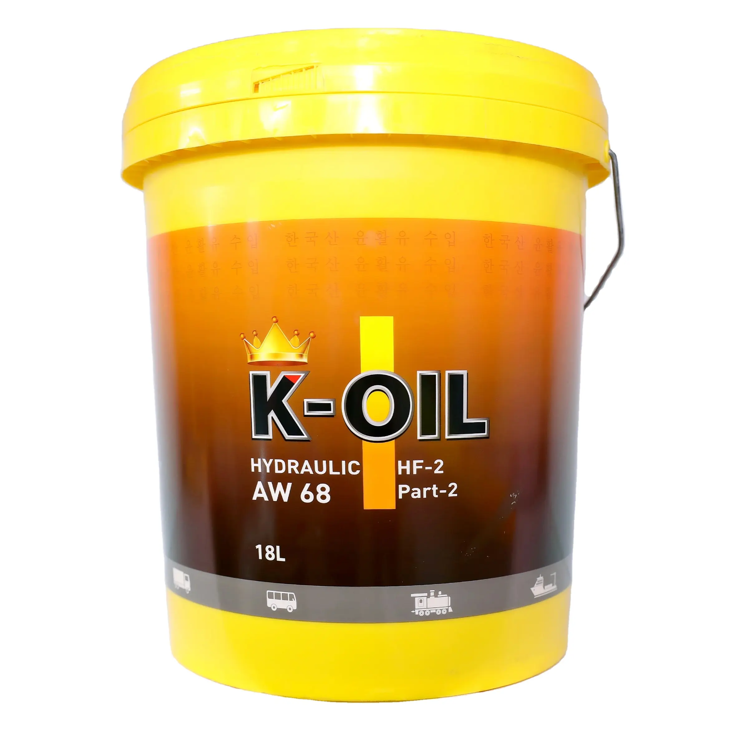 K-OIL idraulico AW68 con le proprietà eccezionali ati-wear ad alta temperatura e prezzo di fabbrica lubrificante per i treni, navi