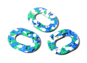 Fashion Resin Epoxy Hoop Earrings Handmade Real Ear Jewelry Women Birthday <b>Gift</b> - Product Image 2