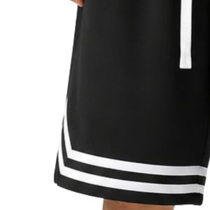 Shorts de basket-ball pour hommes personnalisés noir et blanc, logo personnalisé, entraînement athlétique, gym, sport, maille respirante, séchage rapide, shorts décontractés - Product Image 3