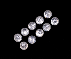 Nuevos diamantes naturales de corte rosa de 2.3-3.0 mm, color lechoso, corte excelente, diamantes redondos sueltos de corte rosa para joyería personalizada. - Product Image 5