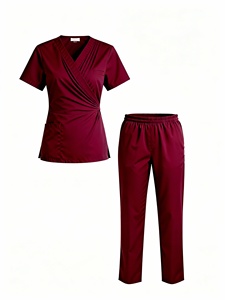 Nouvelle conception de tenues médicales unisexes pour infirmières, uniformes d'hôpital en tissu polyester Dobby, détection des aiguilles, fusion sans couture - Product Image 4