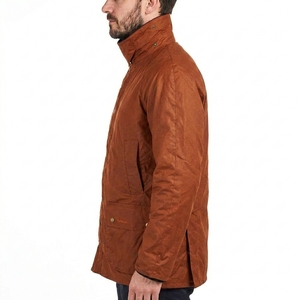 Wax Cotton <b>Jackets</b> Modern Casual Outdoor Durable Pocket Lightweight Breathable Winter Men's Front Logo Stand Collar <b>Jacket</b> - Product Image 4