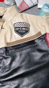 Chaqueta de Cuero Estilo Café Racer para Hombre, Chaqueta de Motociclista Vintage, Cuero Genuino - Product Image 5