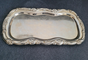 Handmade Silver Design Serving <b>Tray</b> Food Platter Gold Metal Handmade Design Decorative <b>Tray</b> <b>for</b> Home <b>Decor</b> Office & bar Use - Product Image 4