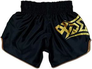 Pantalones Cortos de Boxeo Muay Thai Transpirables de 160 g/m² al por Mayor, Personalizados para Kickboxing, para Hombre/Mujer, Pantalones Cortos de MMA Lavados para Artes Marciales - Product Image 3