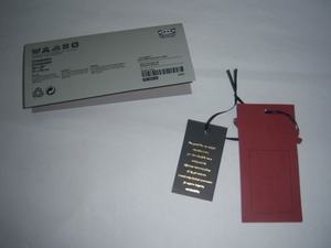 Étiquettes personnalisées en bois écologiques avec cordon, RFID/NFC, code-barres en relief, style luxe, pour emballage de vêtements, personnalisation de marque - Product Image 5