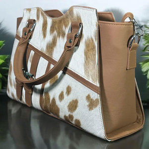 Bolso de Mano de Cuero Genuino para Mujer, Precio de Fábrica, Diseño Personalizado, Alta Calidad, Impermeable, Transpirable, Color y Logotipo Personalizables - Product Image 2