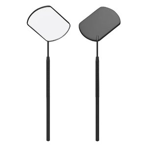 Black <b>Mated</b> Color HD Eyelash Mirrors Premium Lash Mirrors Angled Inspection Tools OEM ODM Private Label Wholesale Supplier - Product Image 1