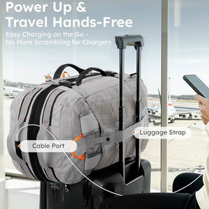 Sac à dos convertible de haute qualité en tissu polyester résistant à l'eau, facile à transporter, grande capacité, pour le sport, les voyages en plein air - Product Image 6