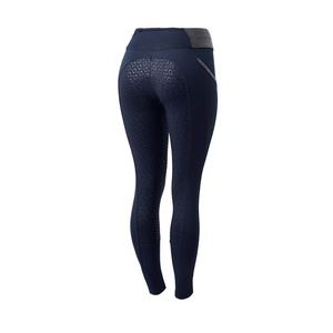 Leggings de equitación personalizados al por mayor para mujer con asiento de silicona, panel de malla y spandex de alto rendimiento, diseño a medida - Product Image 2