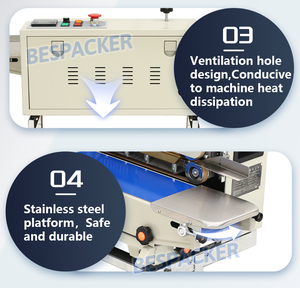 Selladora <span class=keywords><strong>de</strong></span> Banda Continua Automática FR-770LD con Control Inteligente <span class=keywords><strong>de</strong></span> Temperatura <span class=keywords><strong>para</strong></span> Bolsas <span class=keywords><strong>de</strong></span> Té <span class=keywords><strong>de</strong></span> Papel Kraft - Product Image 4