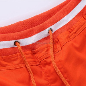 Pantalones cortos deportivos para hombre, con logotipo personalizado, cómodos y antiarrugas, patrón sólido, estilo informal, teñido liso - Product Image 4