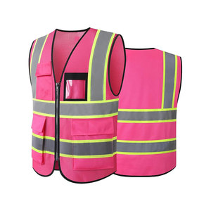 เสื้อกั๊กสะท้อนแสงสีแดง เสื้อกั๊กความปลอดภัยสูง - Product Image 2