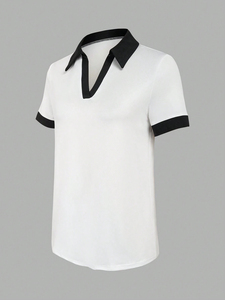 Camisetas Polo de Algodón Ecológico para Mujer al por Mayor, Transpirables, de Secado Rápido, que Absorben la Humedad, de Poliéster, Ropa de Moda de Alta Calidad - Product Image 2