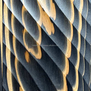 IRODORITAI WAVE SNAKE - Tablones de Madera de Cedro Japonés Sólido Teñido Noctilucente Moderno, Sistema de Encaje Macho y Hembra W-02-B, para Entretenimiento y Hogar - Product Image 1