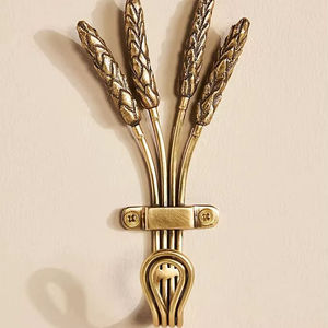 Antique Brass <b>Coat</b> Hook Wall Mounted Vintage Style Heavy Duty Decorative Zinc Alloy Double Hat <b>Robe</b> Clothes Hanger Hooks - Product Image 3