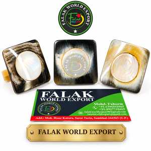 Anillo de cuerno de búfalo, buey o toro natural, hecho a mano, ecológico, de la mejor calidad - Diseño moderno de Falak World Export - Product Image 1