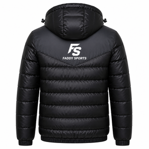 Custom Logo Men's Winter Puffer Jacket Thick Warm Waterproof Windproof Quilted <b>Bubble</b> <b>Coat</b> Outdoor Hooded Padded Puffer Jackets - Product Image 5