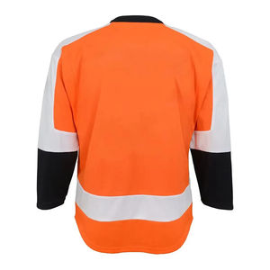 เสื้อฮอกกี้น้ำแข็งแบบซับลิเมชั่นคุณภาพสูงสั่งทำได้ตามต้องการ รุ่นล่าสุด แห้งเร็ว OEM ทรงปกติ ระบายอากาศได้ดี แขนยาว - Product Image 5