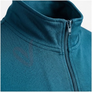 Men's Teal <b>Tracksuit</b> Set Full Sleeve Stand Collar Zipper Front <b>Camouflage</b> Print Breathable Sporty Regular Fit Autumn Wear - Product Image 4
