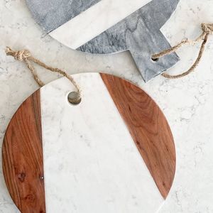 Handcrafted food tray chic serving accessories luxury presentation <b>board</b> wooden serving slab marble snack tray premium <b>board</b> - Product Image 5