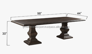 Elegance Hyen Table à manger moderne personnalisée en bois de manguier massif pour la cuisine, le salon et la décoration intérieure Collection du fabricant - Product Image 5