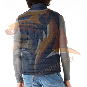 Nouvelle arrivée, veste d'hiver pour homme, coupe-vent, veste matelassée décontractée, coupe-vent, col montant, sans manches - Product Image 4