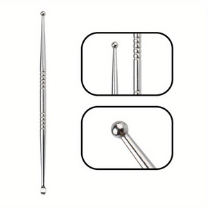 Nettoyeur de pierres amygdaliennes réutilisable en acier inoxydable 17 cm – Outil professionnel d'hygiène buccale double face pour usage chirurgical - Product Image 3