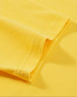Men's Yellow T-Shirt with Car Print Short Sleeve O-Neck Casual Regular Fit Breathable 100% Cotton Jersey Fabric 220g