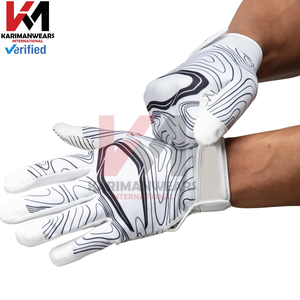 Gants de football américain personnalisés avec logo, grip professionnel, pour receveurs, impression par sublimation, vente en gros, usine - Product Image 2