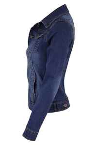 Women Short Denim Jacket Long Sleeve Casual Fashion Retro Streetwear Outerwear Breathable Fleece Plus Size S XXXL Washed <b>Zipper</b> - Product Image 5