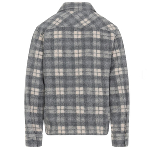 High Quality Winter Men's Plaid Flannel Streetwear <b>Shirt</b> Jacket Hooded <b>Thermal</b> Fleece Windproof Eco-Friendly Zipper Closure - Product Image 4