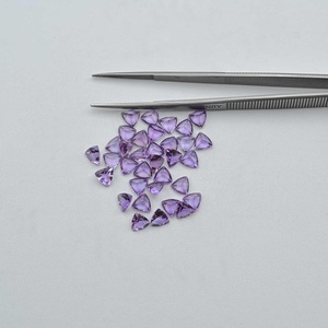 5mm Natural púrpura Brasil amatista facetado trillón excelente corte suelto piedras preciosas joyería mayorista fabricante a costo de fábrica - Product Image 4